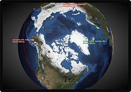 WPF surface map chart example with globe elevation