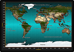 World map chart example for WPF and WinForms