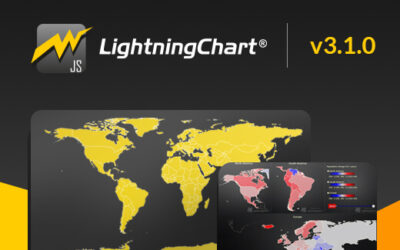 LightningChart® JavaScript v.3.1.0 introduces Map Charts and Heatmaps!